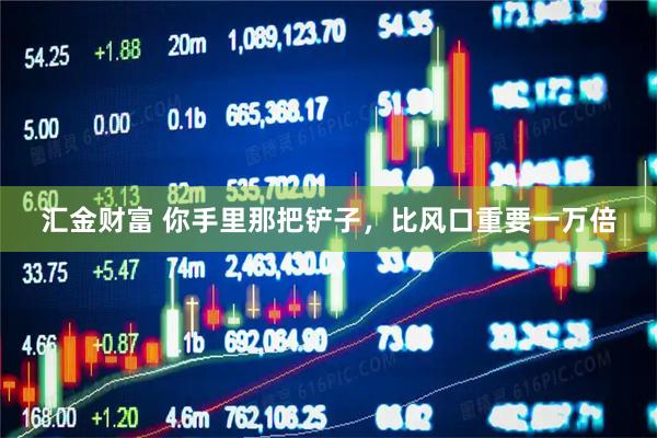 汇金财富 你手里那把铲子，比风口重要一万倍